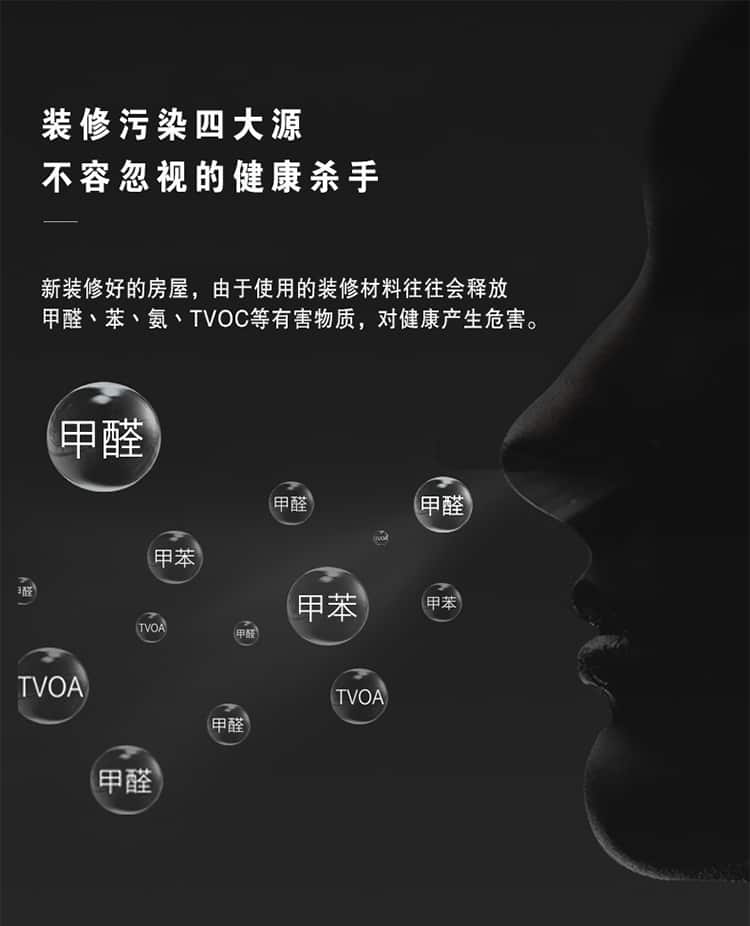 裝修污染四大源 不容忽視的健康殺手 新裝修好的房屋沒有雨使用的裝修材料往往會釋放甲醛、苯、氨、TVOC等有害物質(zhì)，對健康產(chǎn)生危害。  身體的哪些警報？反應(yīng)著室內(nèi)已經(jīng)超標嚴重！
