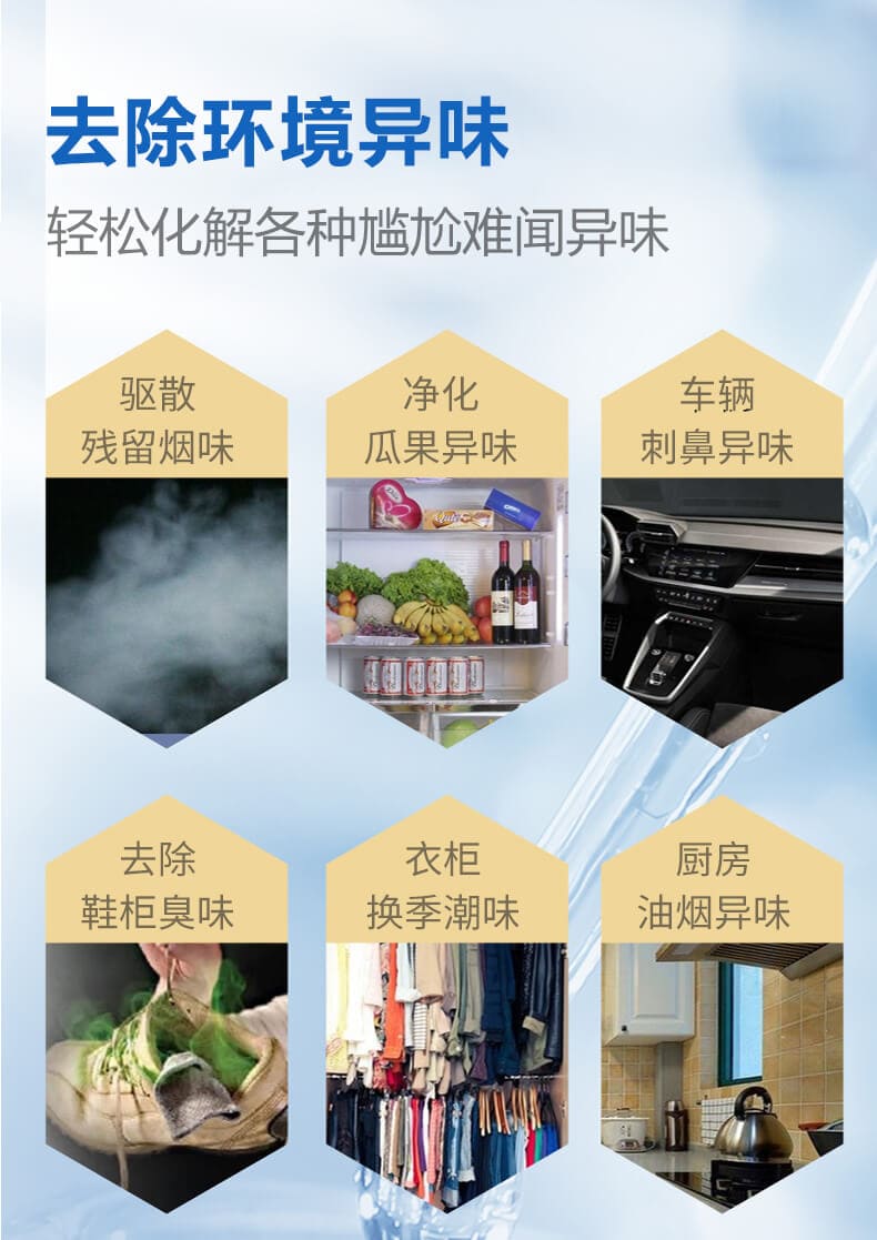 去除環(huán)境異味，輕松化解各種尷尬難聞異味