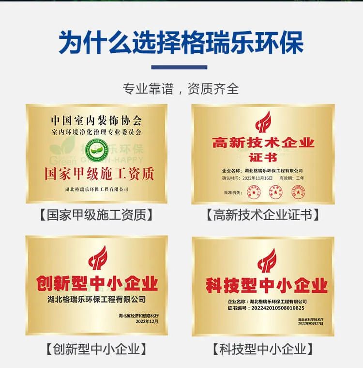 為什么選擇格瑞樂環(huán)保,專業(yè)靠譜，資質(zhì)齊全.國家甲級施工資質(zhì),高新技術(shù)企業(yè)證書,創(chuàng)新型中小企業(yè),科技型中小企業(yè)